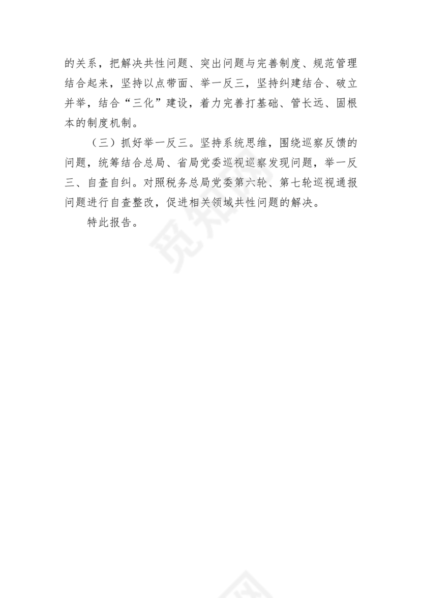 支部书记巡察整改报告