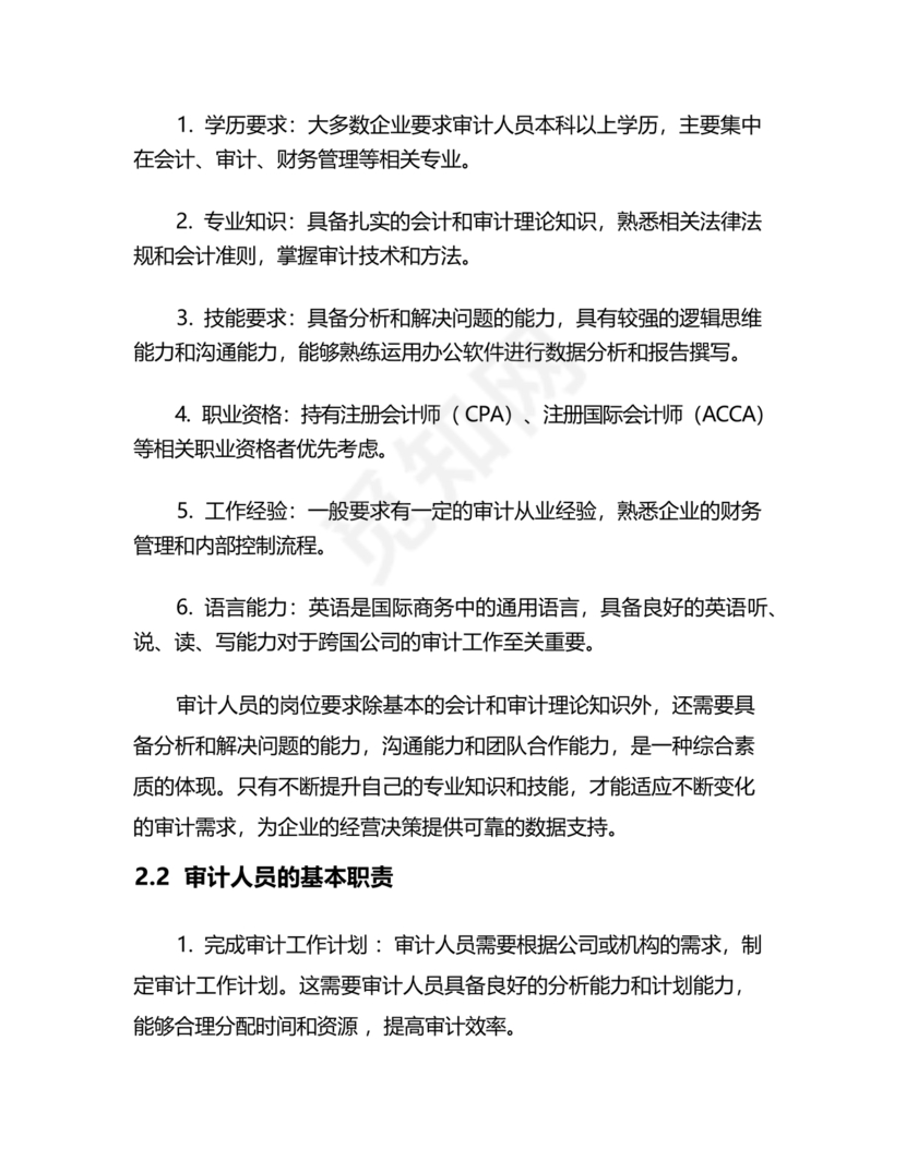 审计人员现实表现材料