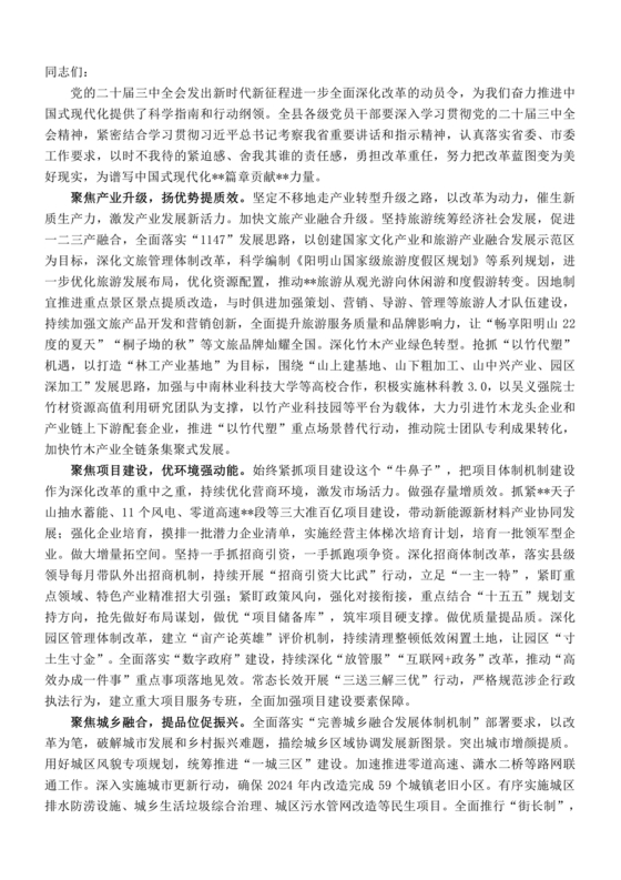 理论中心组研讨交流发言材料2024