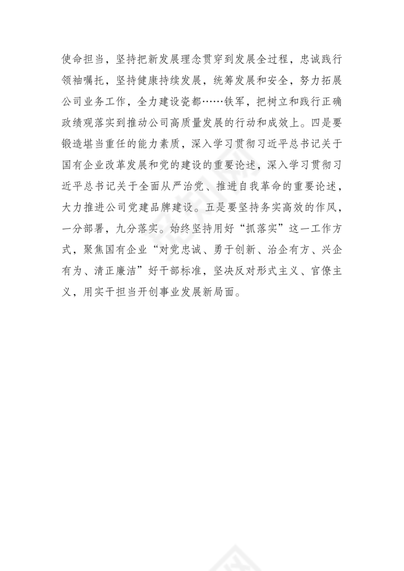 正确政绩观研讨发言材料