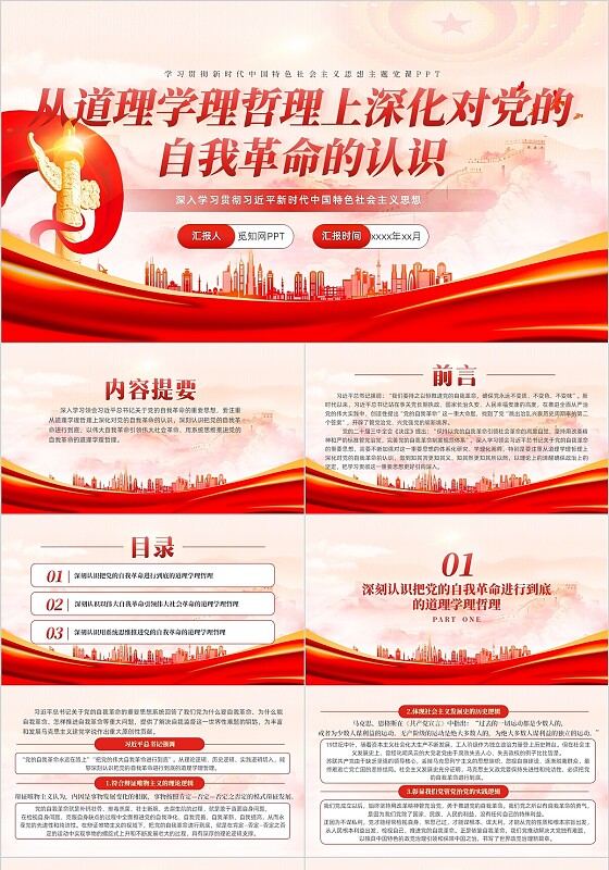 学习贯彻新时代中国特色社会主义思想主题党课PPT党建党课党政