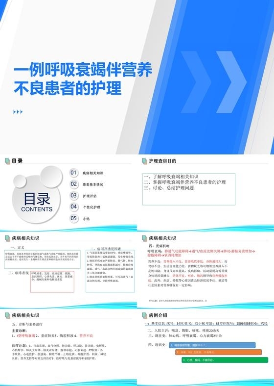 护理查房呼吸衰竭不良患者个案护理