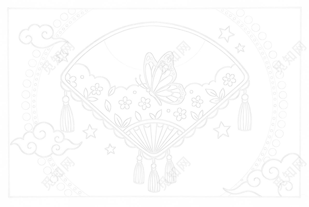 彩色卡通手绘邮票小报手抄报小学生手抄报