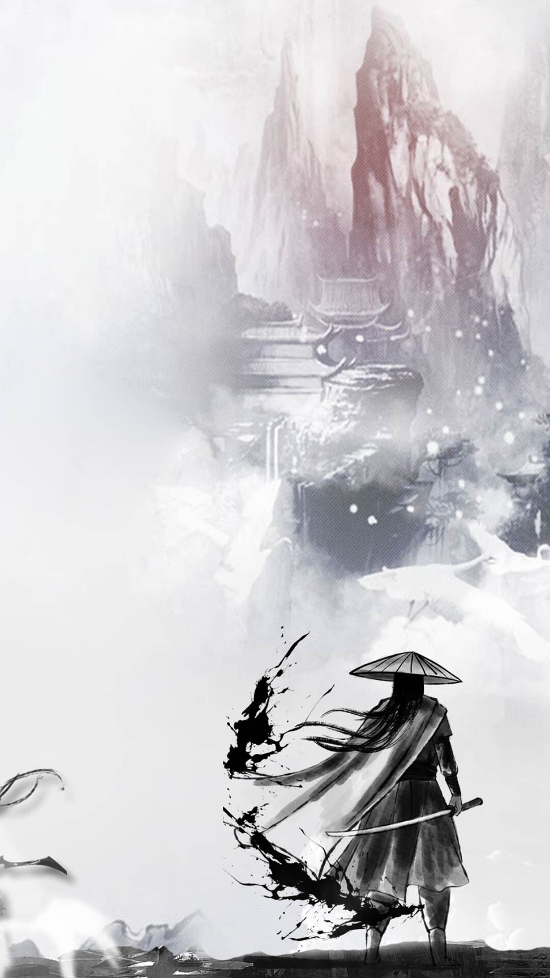 4k高清竖版水墨武术背景ae模板水墨竖版背景[mp4+gif]