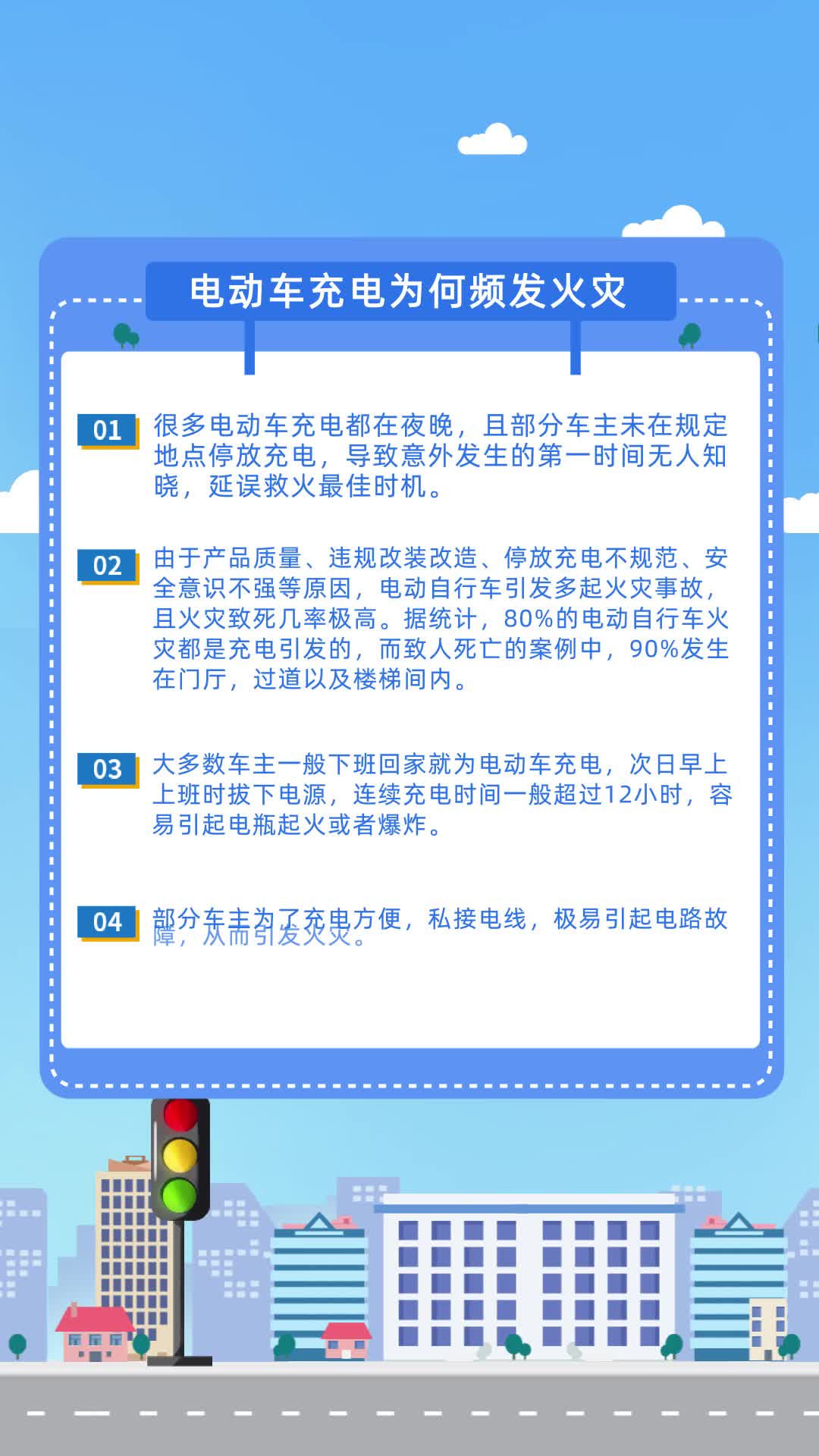 手机竖版电动车安全消防短视频AE模板全国消防日