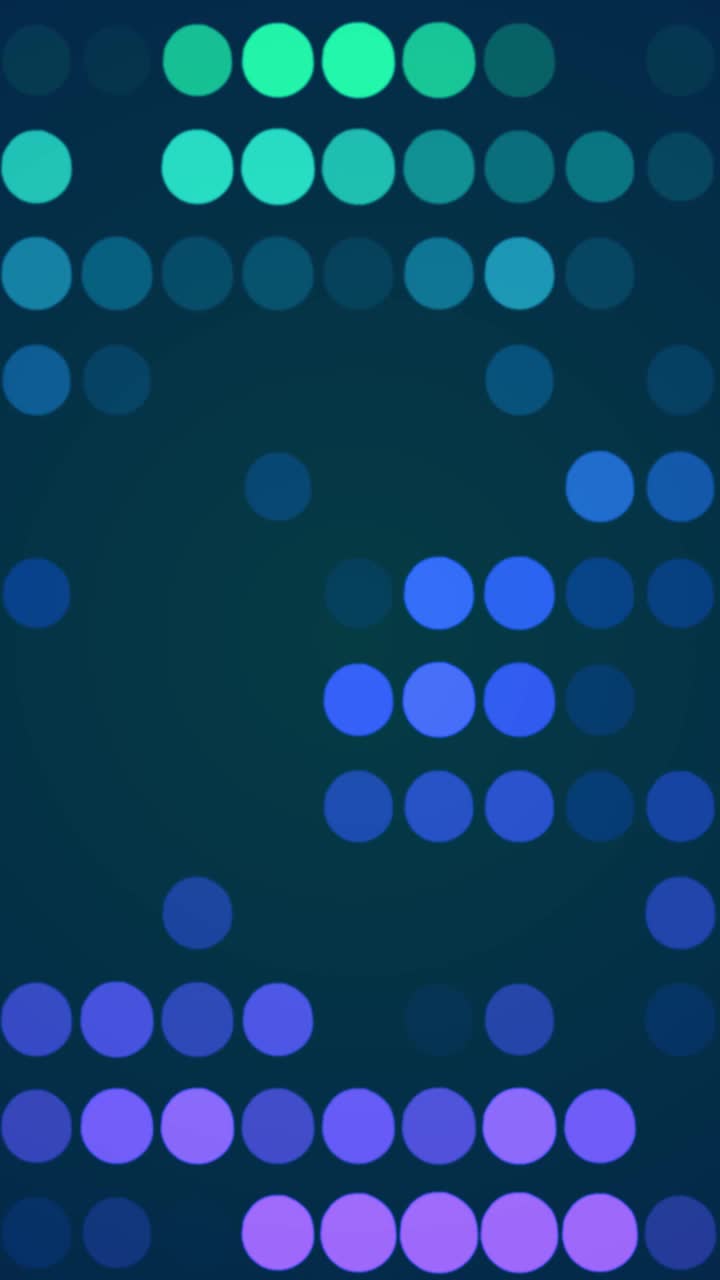 数字屏幕上的脉冲led点。迪斯科墙背景与闪烁的灯光。闪亮的led舞台，音乐会灯光，灯具。闪闪发光的亮片幕布背景音乐表演。股票视频