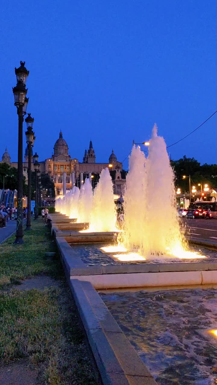 巴塞罗那魔幻喷泉灯光秀