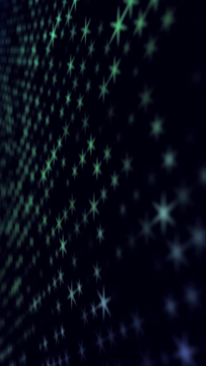 数字屏幕上的脉冲led点。迪斯科墙背景与闪烁的灯光。闪亮的led舞台，音乐会灯光，灯具。闪闪发光的亮片幕布背景音乐表演。股票视频