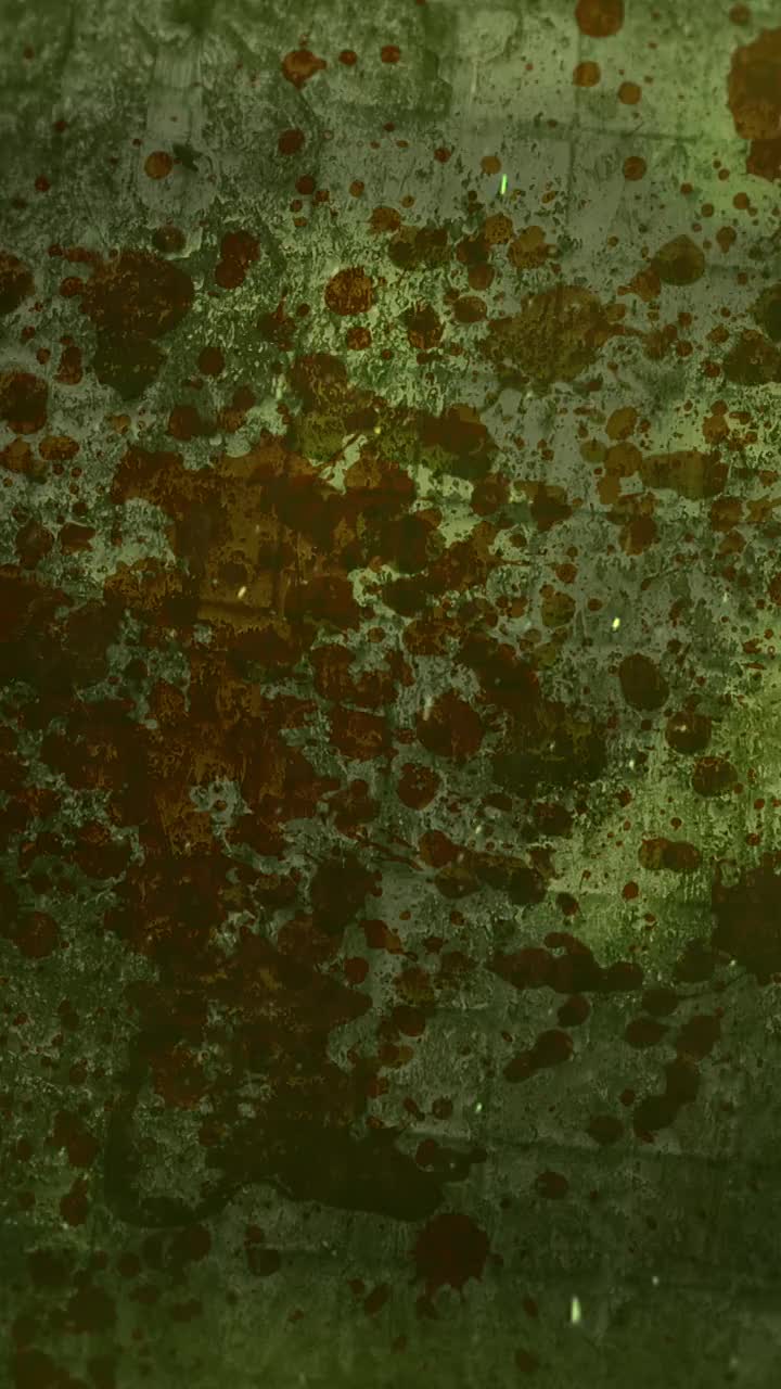 神秘的恐怖背景与黑暗的血液和运动摄像机，抽象的背景