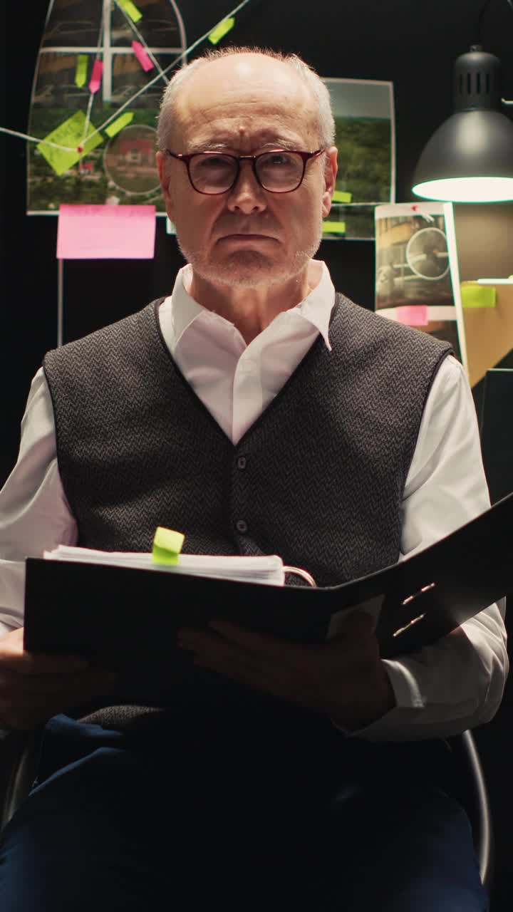 垂直视频老年探员通过视频通话报告线索