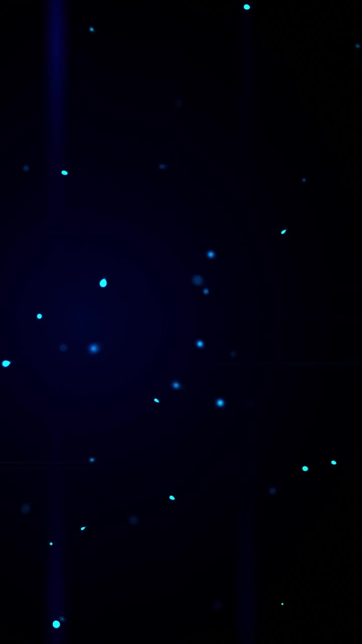 彩色散景粒子火花和闪闪发光的背景与无限循环，清晰优雅的充满活力的动画，萤火虫，垂直9 16格式，智能手机，病毒视频，社交媒体