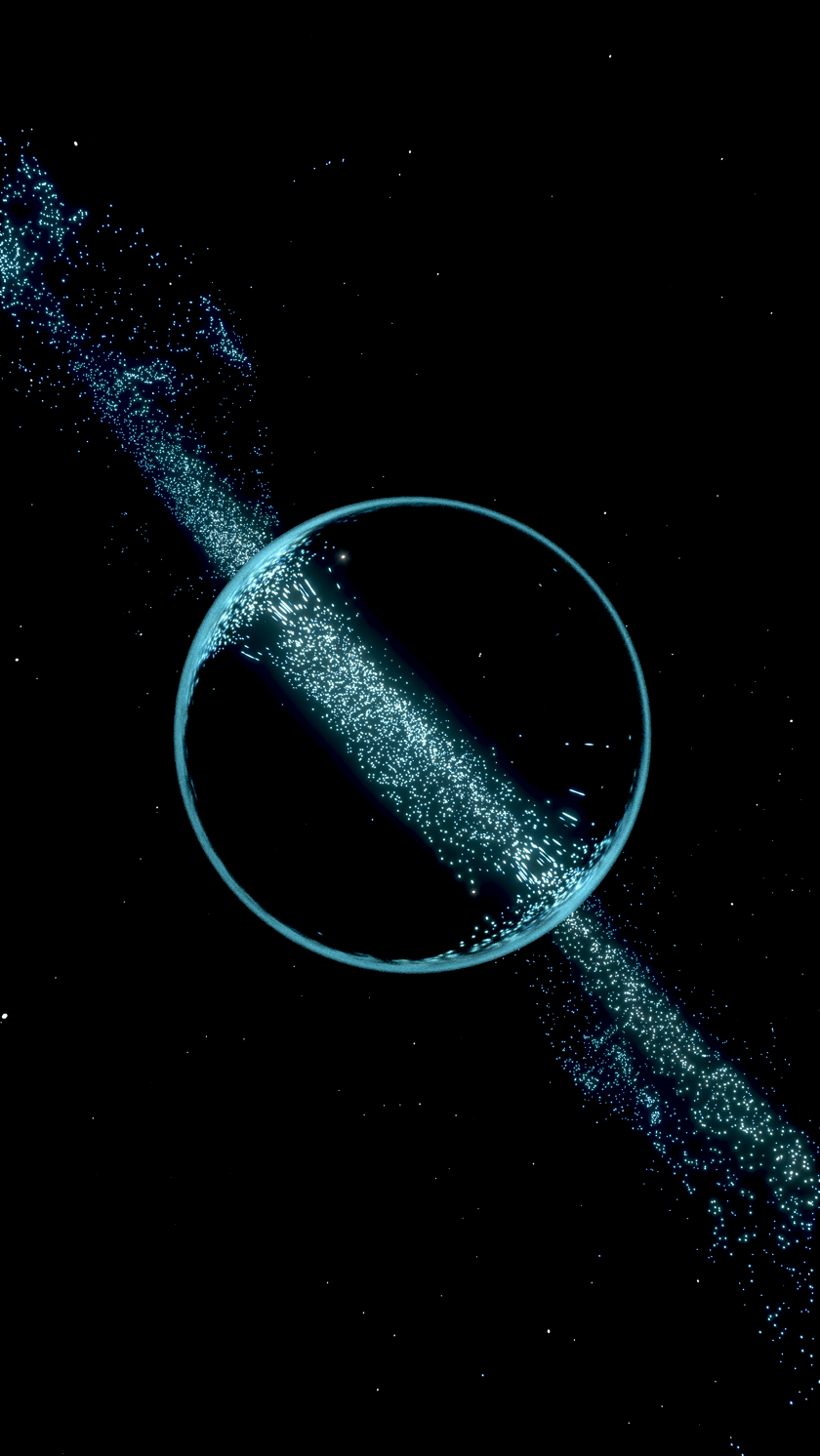 魔幻粒子特效与水晶球三维渲染