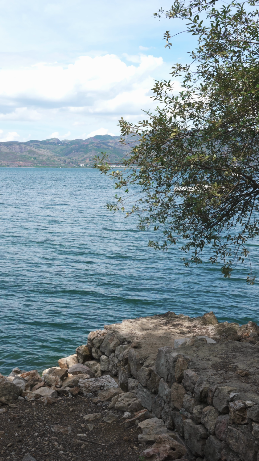 中国云南抚仙湖明星鱼洞风景