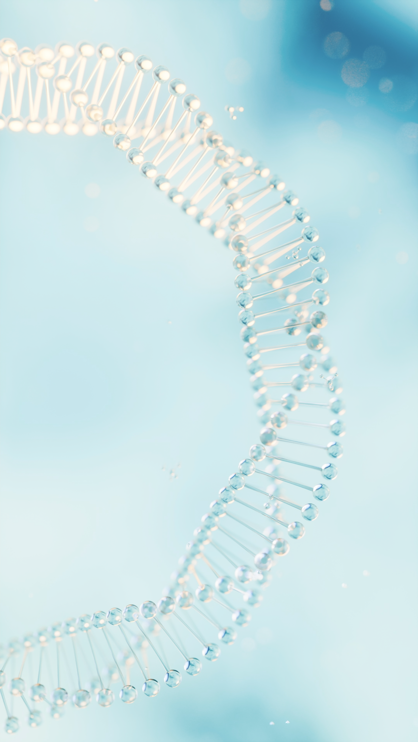 生物链状结构3D渲染