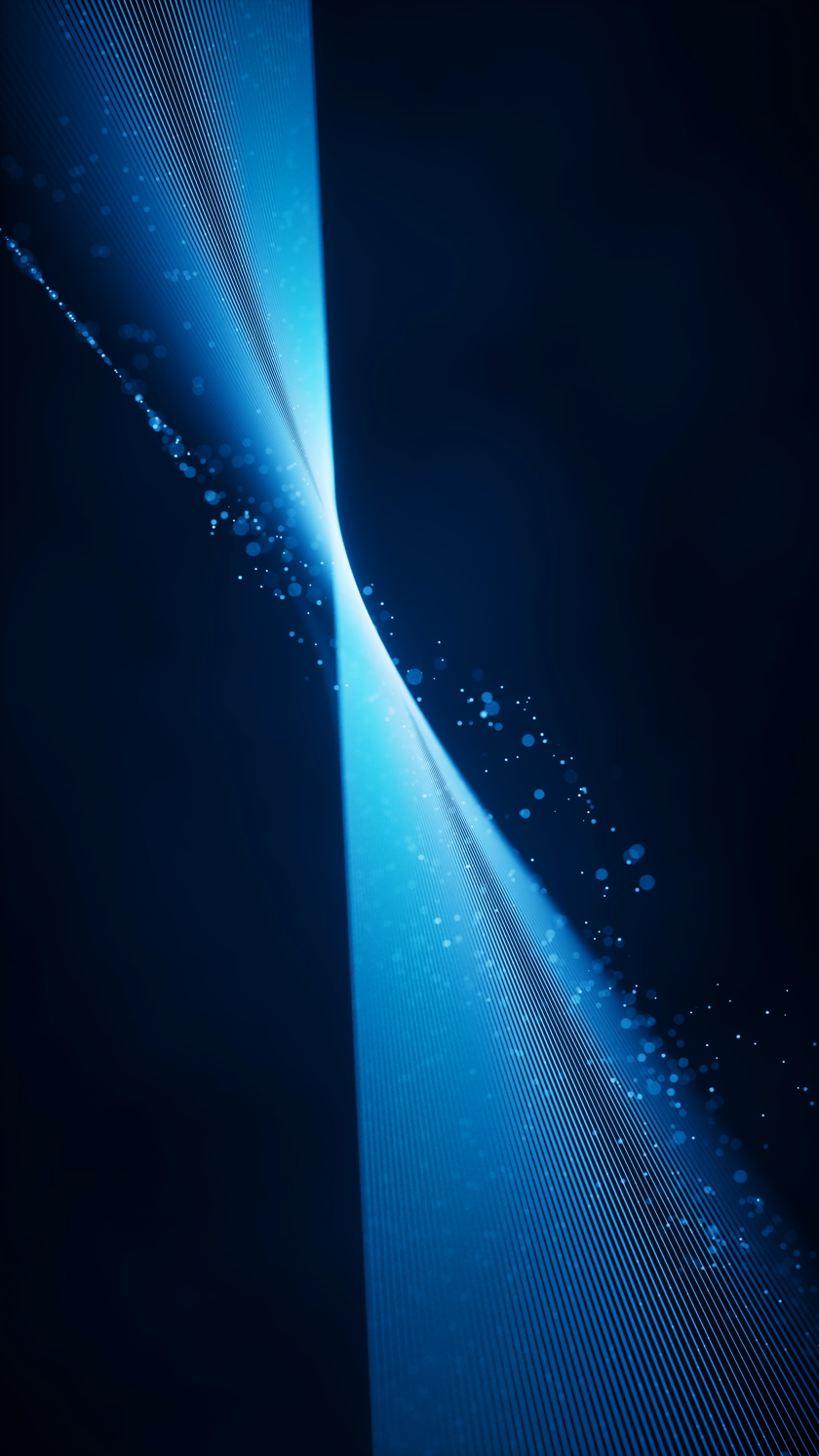 旋转的发光线条3D渲染