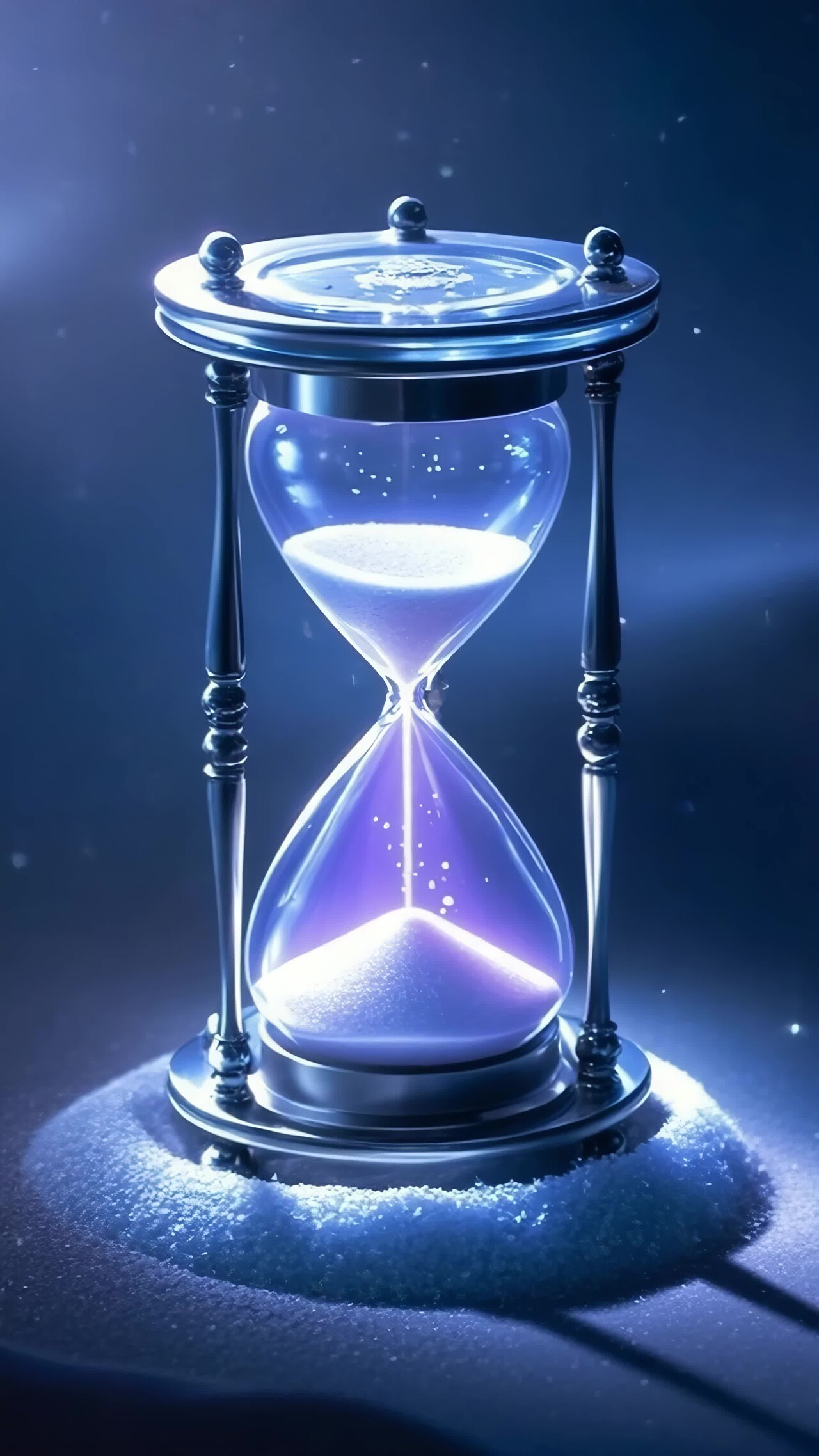 精致沙漏光影效果画面竖版视频