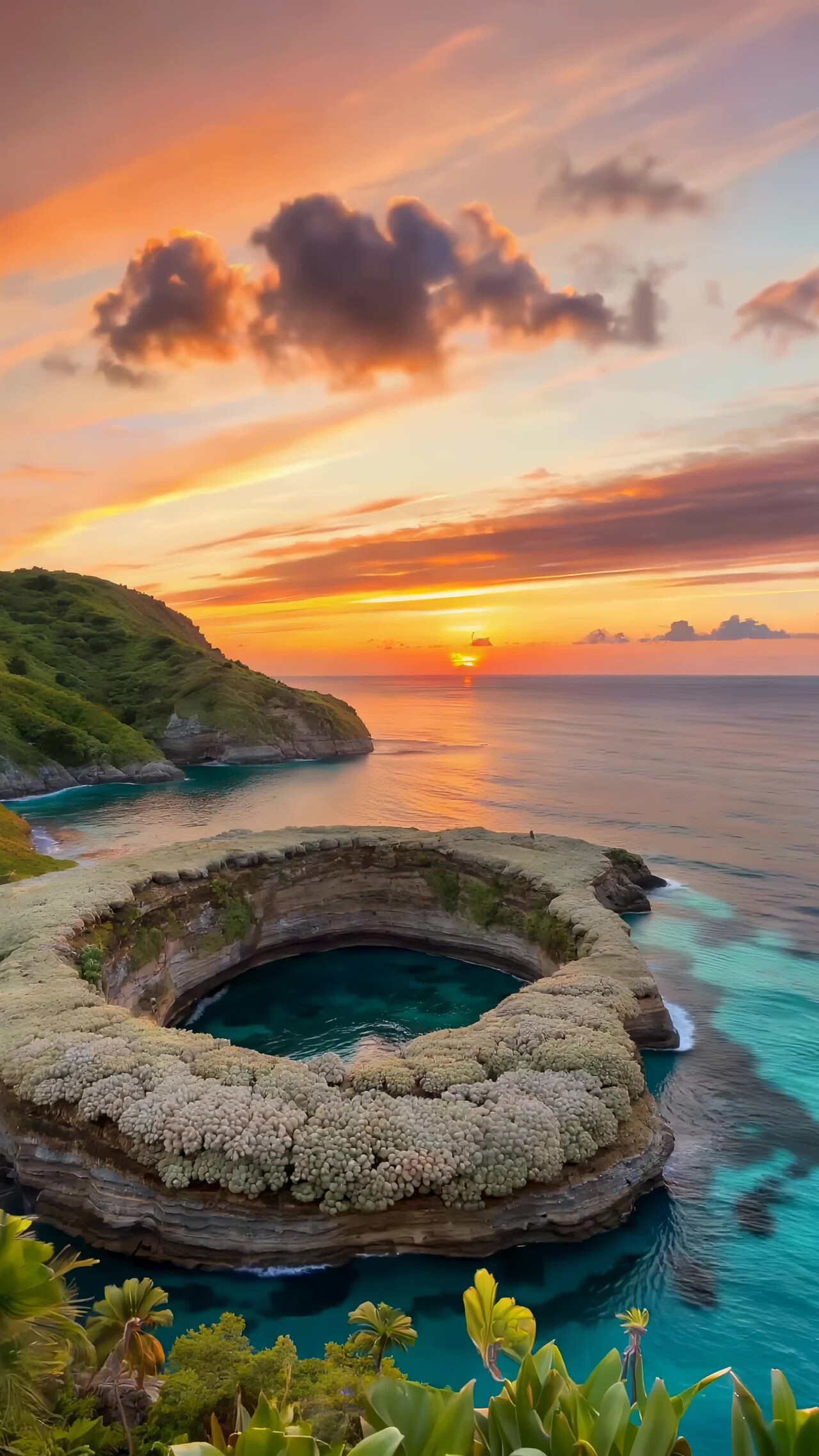 海边日落自然风光美景